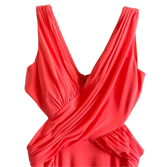 HAILEY LOGAN BY ADRIANNE PAPELL PINK CUT OUT BODYCON MINI DRESS - Picture 4 of 15